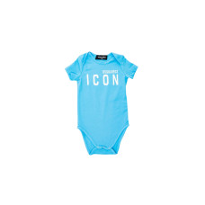 Dsquared2 Body in cotone Azzurro a manica corta con logo DSQUARED2 ICON