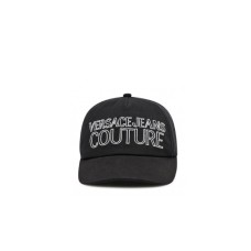 VERSACE JEANS COUTURE CAPPELLO BASEBALL UNISEX CON LOGO LETTERING WHITE