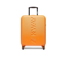 K-Way Trolley K-Air Cabin rigido Arancione Unisex Maxi logo K-WAY nella parte anteriore