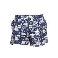 Emporio Armani Swimwear Costume boxer Blu logo EMPORIO ARMANI All Over