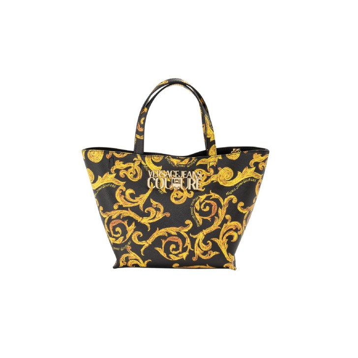 Versace Jeans Couture Borsa a Mano da Donna con stampa Baroque all over, Logo Versace Jeans Couture 