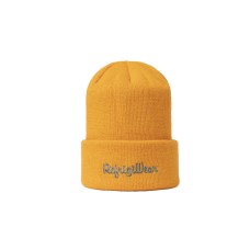 RefrigiWear Cappello giallo con logo ricamato