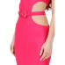 Versace Jeans Couture Abito da Donna Fucsia realizzato in Lycra, con cintura logata in vita