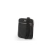 Emporio Armani Tracolla nera in pelle rigenerata saffiano con placchetta Aquila