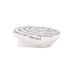 EMPORIO ARMANI BASCO WHITE IN MISTO LINO CON LOGO SNAIL EFFECT BLACK