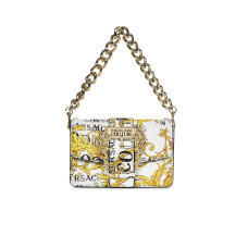 Versace Jeans Couture Borsa a Mano da Donna Bianca con stampa Baroque 