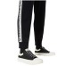 Emporio Armani Pantalone jogger Blu Navy con banda bicolor logata jacquard laterale