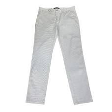 Harmont&Blaine Pantalone bianco in cotone a righe