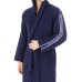 Emporio Armani Accappatoio Blu in spugna di cotone Unisex