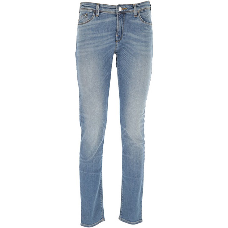 Emporio Armani Jeans Denim Blu Cinque tasche da Donna 