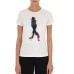EMPORIO ARMANI T-SHIRT IN COTONE A MANICA CORTA WHITE CON STAMPA MULTICOLORE 