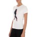 EMPORIO ARMANI T-SHIRT IN COTONE A MANICA CORTA WHITE CON STAMPA MULTICOLORE 