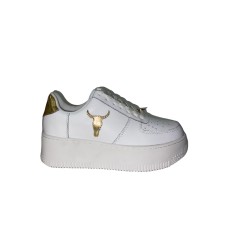 Windsor Smith Sneakers Bianca da Donna con logo a contrasto 