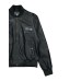 Versace Jeans Couture Bomber in pelle Nero da Uomo