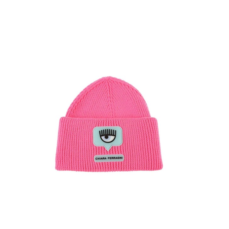 Chiara Ferragni Cappello Rosa Fluo Logo PATCH EYELIKE