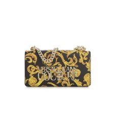 Versace Jeans Couture Borsa a tracolla Nera, Logo Metallico Versace Jeans Couture 