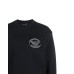 Emporio Armani Felpa in double jersey blu navy con patch aquila bicolor