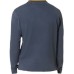 La Martina Polo blu in cotone a maniche lunghe da uomo