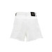 Versace Jeans Couture Short bianco a vita alta con fiocco in vita con stampa logo all over