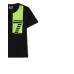 EA7 Emporio Armani T-shirt da Bambino Nera con stampa verde fluo 