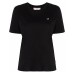 Chiara Ferragni T-shirt a manica corta in cotone Nera con logo ricamato