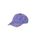 Versace Jeans Couture Cappello da Uomo Blu in cotone con stampa Logo Couture all over