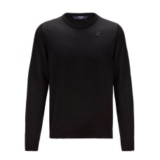 K-Way Maglioncino da Uomo nero con logo nella parte anteriore 
