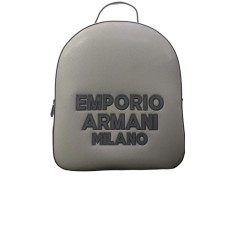 Emporio Armani Zaino Grigio con logo lettering EMPORIO ARMANI MILANO