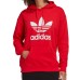 Adidas Originals Felpa Rossa con cappuccio da Donna 