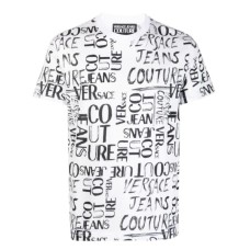Versace Jeans Couture T-shirt a girocollo bianca da Uomo 