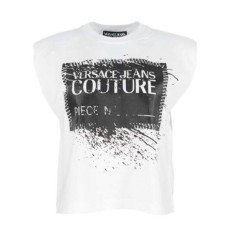 Versace Jeans Couture T-shirt Bianca da Donna con logo