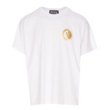 Versace Jeans Couture T-shirt Bianca da Uomo con logo