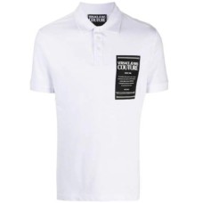 Versace Jeans Couture Polo a Manica Corta da Uomo Bianca