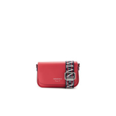 Emporio Armani Mini Borsa rosa con tracolla in nastro regolabile, estraibile con logo All Over