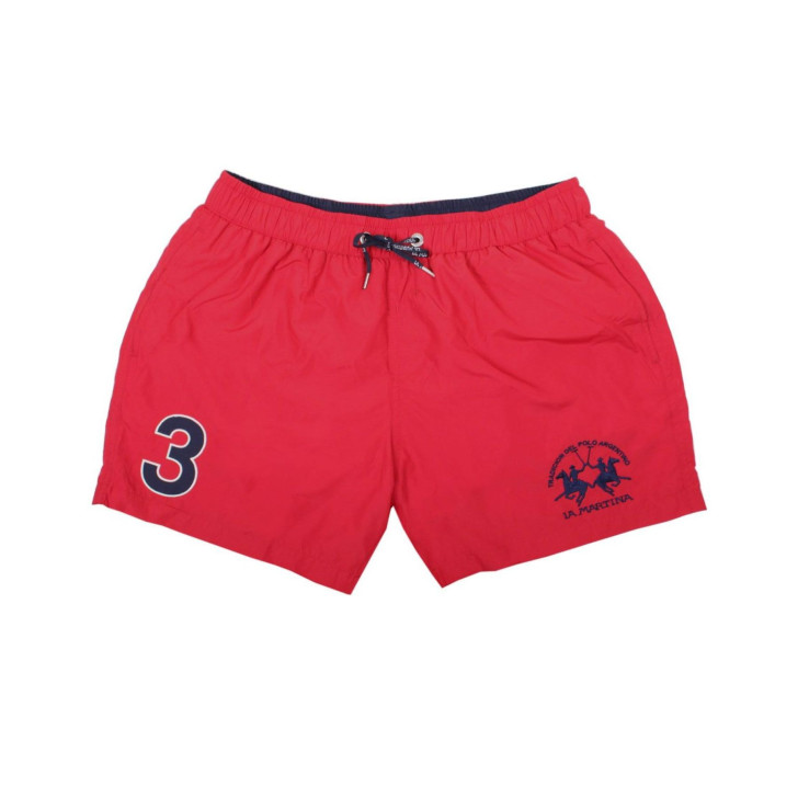 La Martina  Pantaloncino da mare da Uomo Rosso