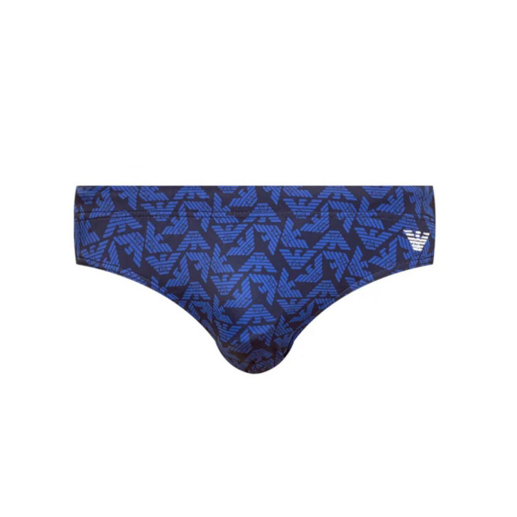 Emporio Armani Swimwear slip mare Blu logo Aquila All Over