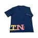 La Martina T-shirt da uomo blu a girocollo 