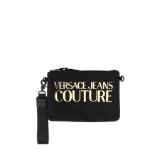 Versace Jeans Couture Pochette da Uomo Nera con Logo Versace Jeans Couture