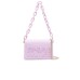 Versace Jeans Couture Borsa a Mano da Donna Lilla con Logo a contrasto