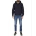 K-Way Giubbotto JUSTIN RIPSTOP MARMOTTA Nera con cappuccio