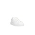 4US Sneakers bianca da uomo in pelle con logo 4US tono su tono