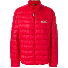 Ea7 Emporio Armani giubbotto rosso da Uomo con logo argento 