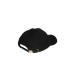VERSACE JEANS COUTURE CAPPELLO BASEBALL UNISEX IN COTONE BLACK CON LOGO LETERING RICAMATO GOLD 