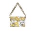 Versace Jeans Couture Borsa a Mano da Donna Bianca con stampa Baroque 