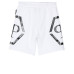 Philipp Plein Pantaloncino in cotone bianco con maxi logo PHILIPP PLEIN stampato