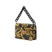 Versace Jeans Couture Borsa a Mano Nera con Logo Metallico 