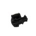 Love Moschino Mini Borsa a mano in raso nero  con Maxi fiocco cucito e logo lettering in metallo