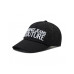 VERSACE JEANS COUTURE CAPPELLO BASEBALL BLACK UNISEX CON LOGO LETTERING RICAMATO WHITE
