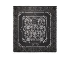 Philipp Plein sciarpa nera con logo all over
