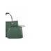 Emporio Armani Borsa a mano MyEA Bag Small Verde stampa cervo con tracolla in nastro con logo lettering All Over regolabile, estraibile